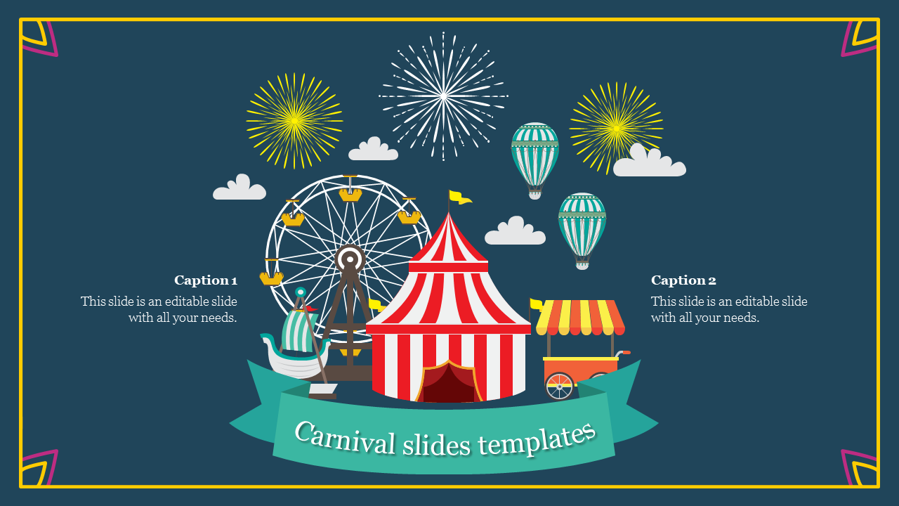 Colorful Carnival PowerPoint PPT Slides Templates 